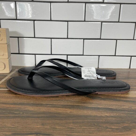 J. Crew Shoes - J. Crew Factory Easy Summer Flip Flops Womens Size 9 Shoes Black Thong Sandal